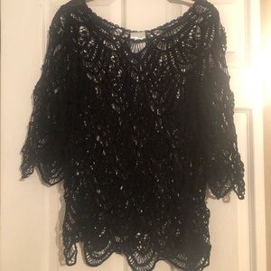 Black Swimsuit Cover-Up